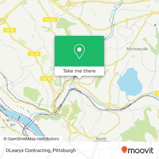 OLearys Contracting map