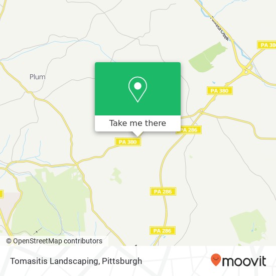 Mapa de Tomasitis Landscaping