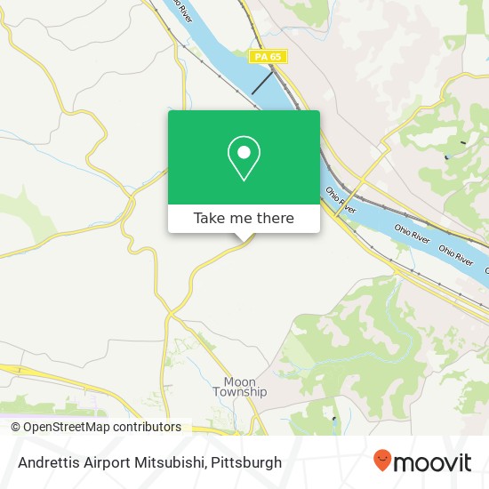 Andrettis Airport Mitsubishi map