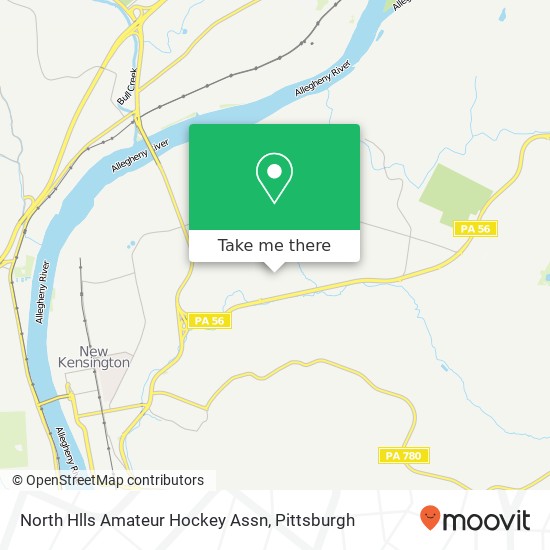 North Hlls Amateur Hockey Assn map