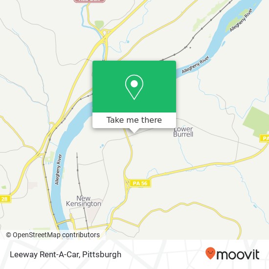 Leeway Rent-A-Car map