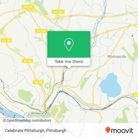 Celebrate Pittsburgh map