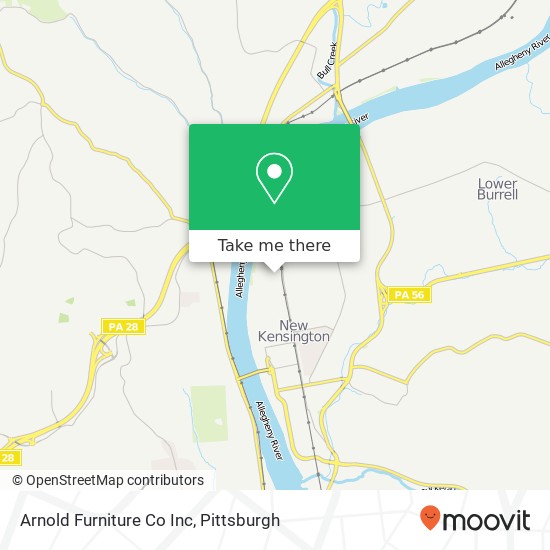 Mapa de Arnold Furniture Co Inc