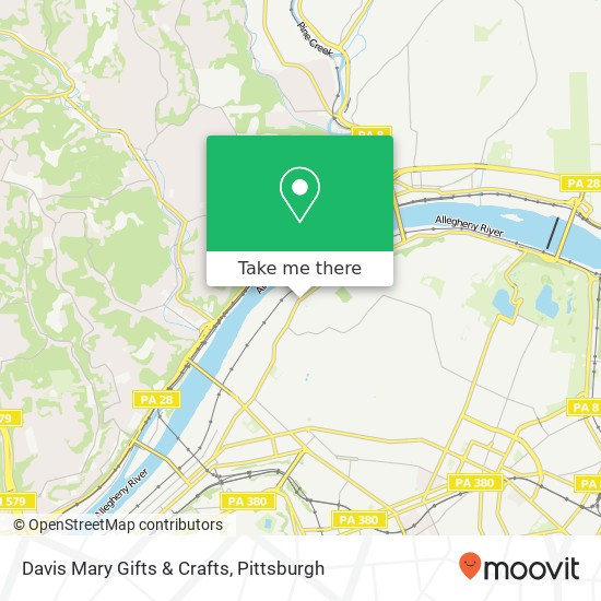 Davis Mary Gifts & Crafts map