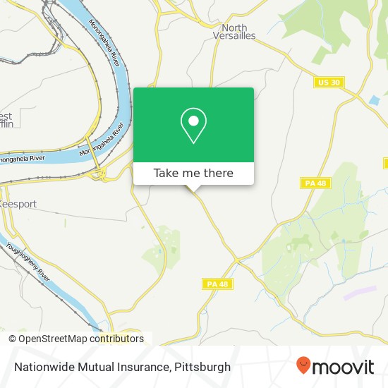 Mapa de Nationwide Mutual Insurance