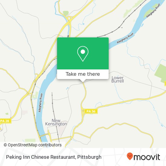 Mapa de Peking Inn Chinese Restaurant