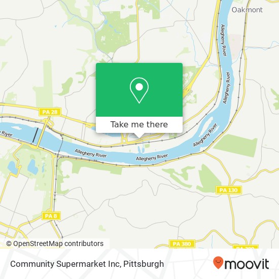 Mapa de Community Supermarket Inc
