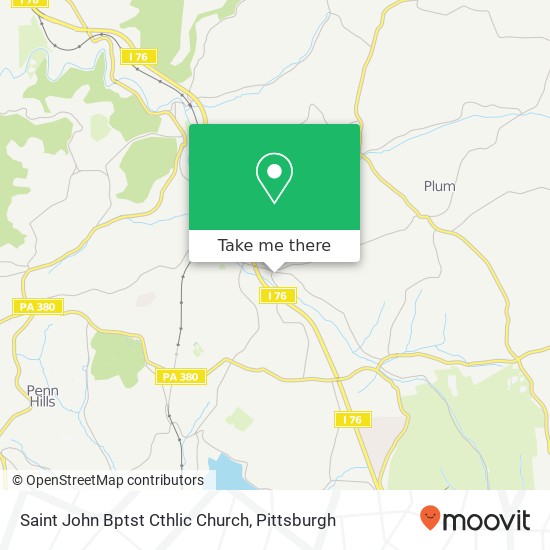 Saint John Bptst Cthlic Church map