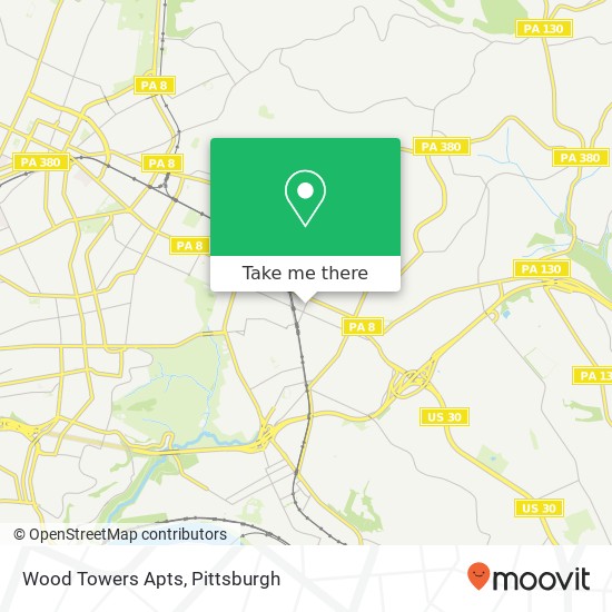 Mapa de Wood Towers Apts