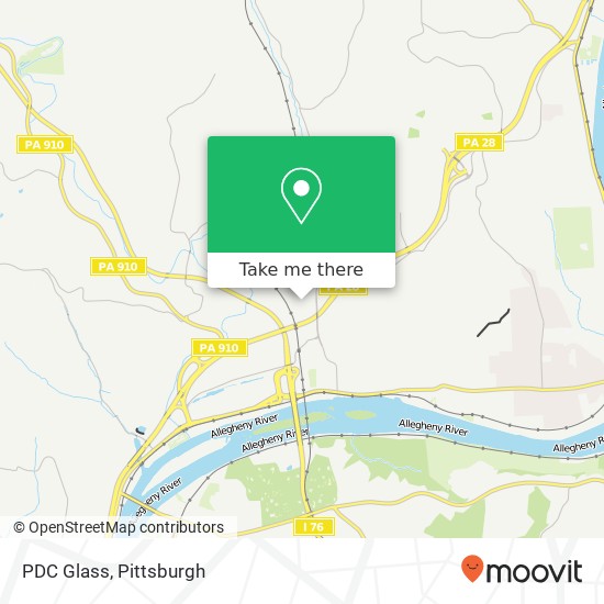 PDC Glass map