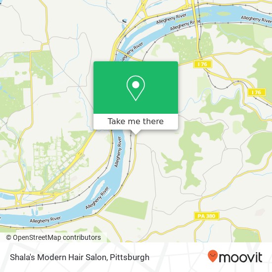 Shala's Modern Hair Salon map