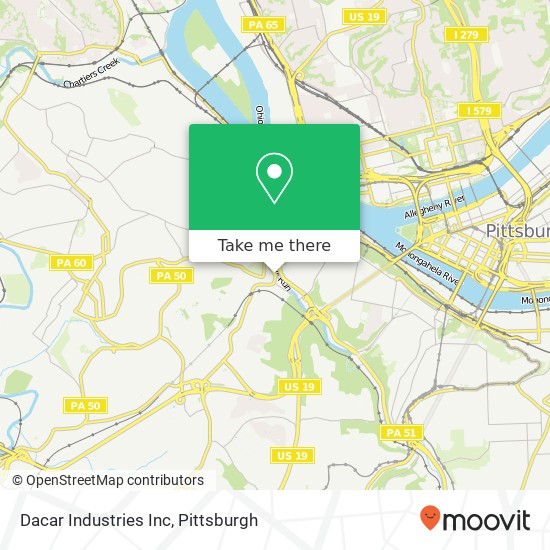 Dacar Industries Inc map