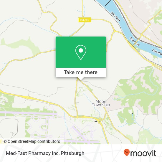 Mapa de Med-Fast Pharmacy Inc