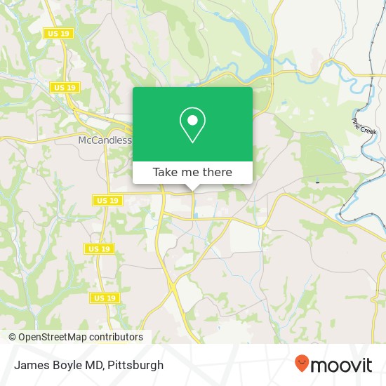 James Boyle MD map