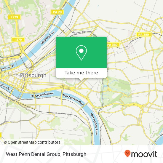 Mapa de West Penn Dental Group