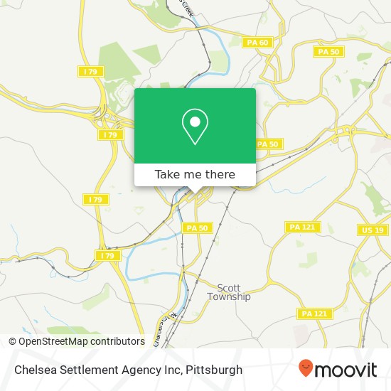 Mapa de Chelsea Settlement Agency Inc