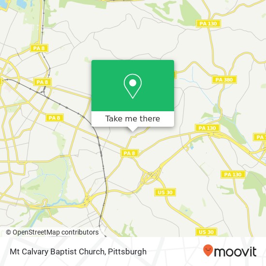 Mt Calvary Baptist Church map