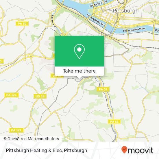 Pittsburgh Heating & Elec map