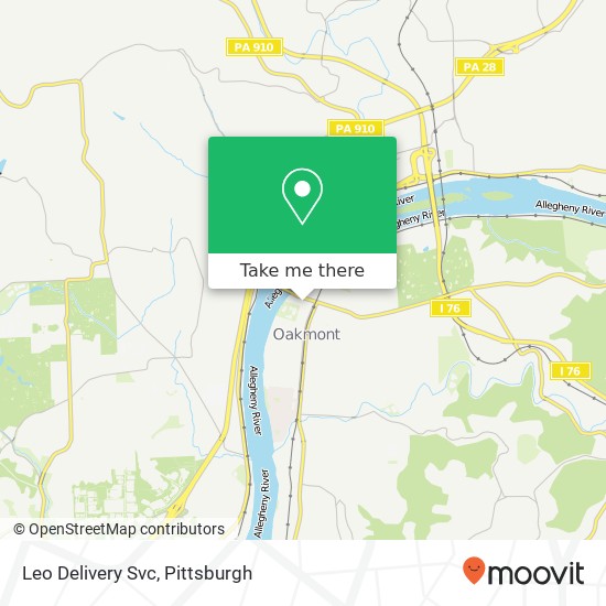 Leo Delivery Svc map