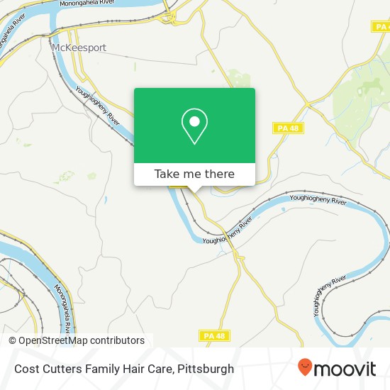 Mapa de Cost Cutters Family Hair Care