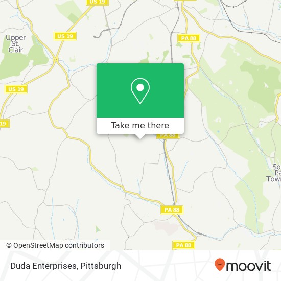 Duda Enterprises map