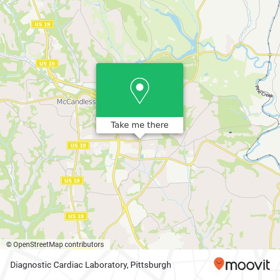 Diagnostic Cardiac Laboratory map