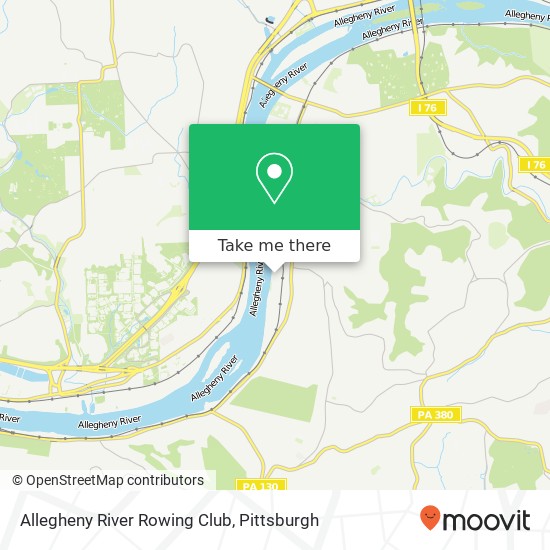 Allegheny River Rowing Club map