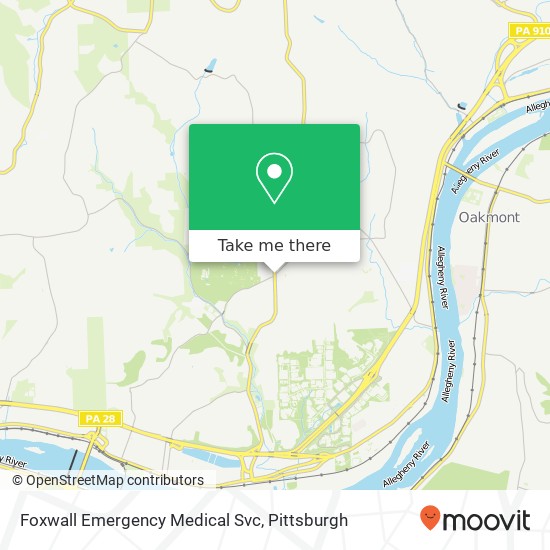 Foxwall Emergency Medical Svc map