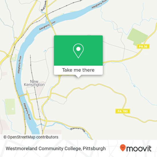 Mapa de Westmoreland Community College