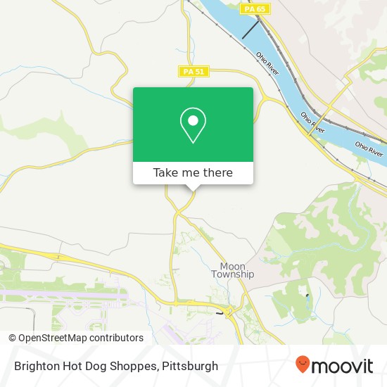 Brighton Hot Dog Shoppes map