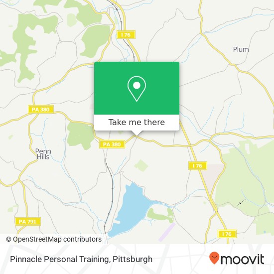 Pinnacle Personal Training map