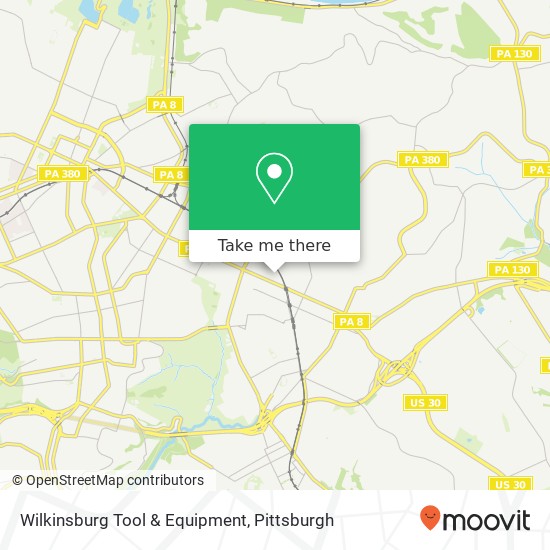 Mapa de Wilkinsburg Tool & Equipment