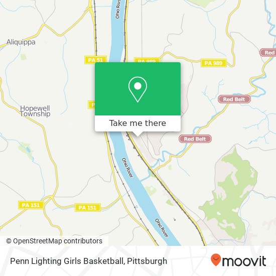 Penn Lighting Girls Basketball map