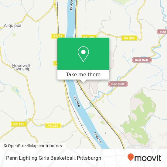 Mapa de Penn Lighting Girls Basketball