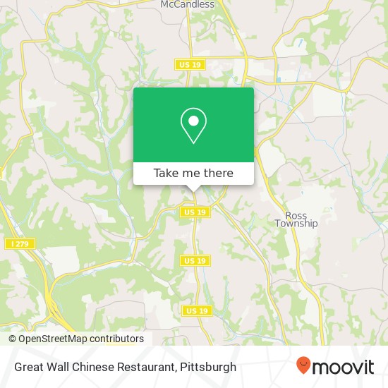 Great Wall Chinese Restaurant map