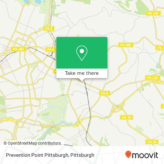Mapa de Prevention Point Pittsburgh
