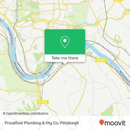 Proudfoot Plumbing & Htg Co map