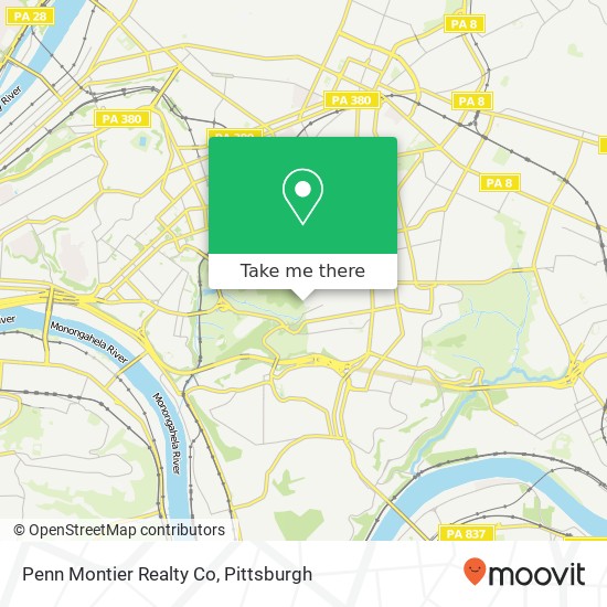 Mapa de Penn Montier Realty Co