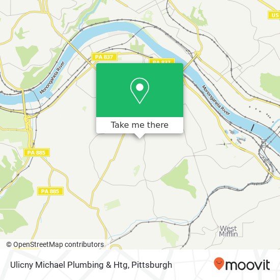 Ulicny Michael Plumbing & Htg map