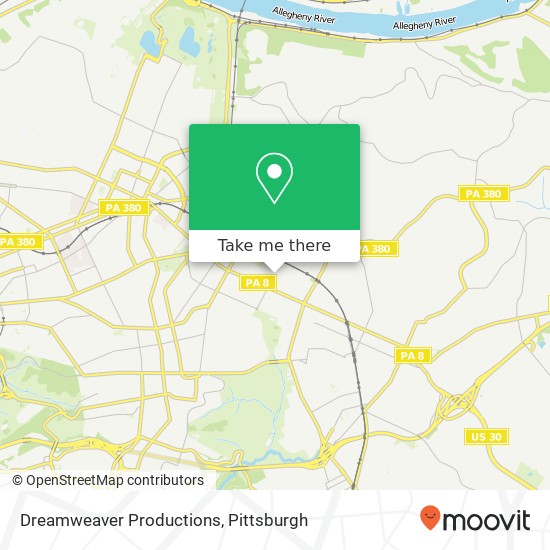 Dreamweaver Productions map