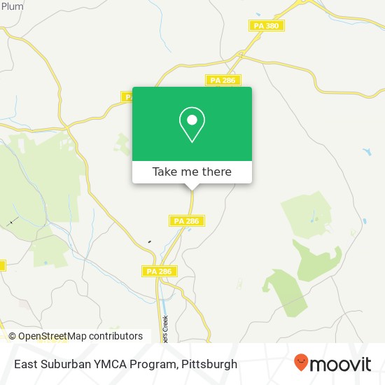 Mapa de East Suburban YMCA Program