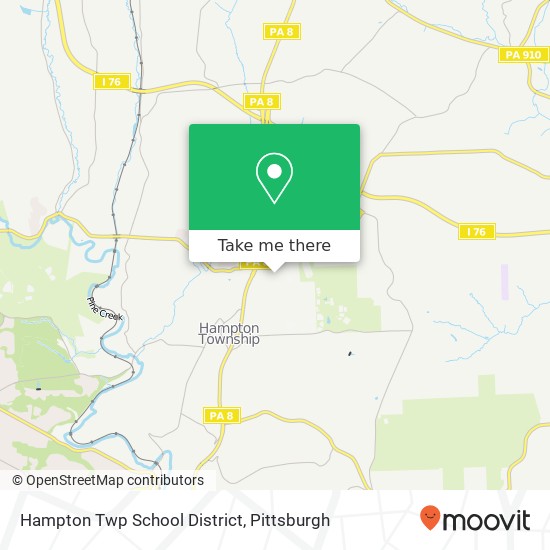 Mapa de Hampton Twp School District