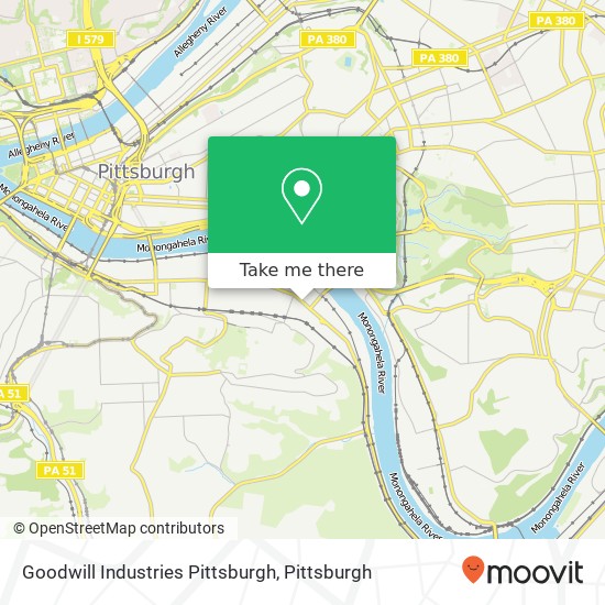 Goodwill Industries Pittsburgh map