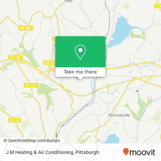 J M Heating & Air Conditioning map