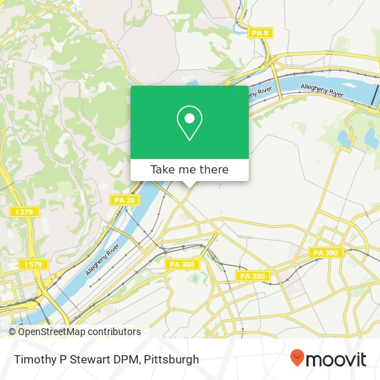 Timothy P Stewart DPM map