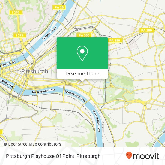 Mapa de Pittsburgh Playhouse Of Point