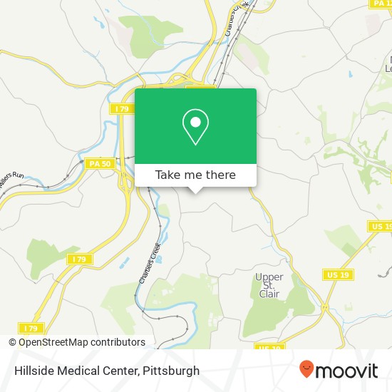 Mapa de Hillside Medical Center