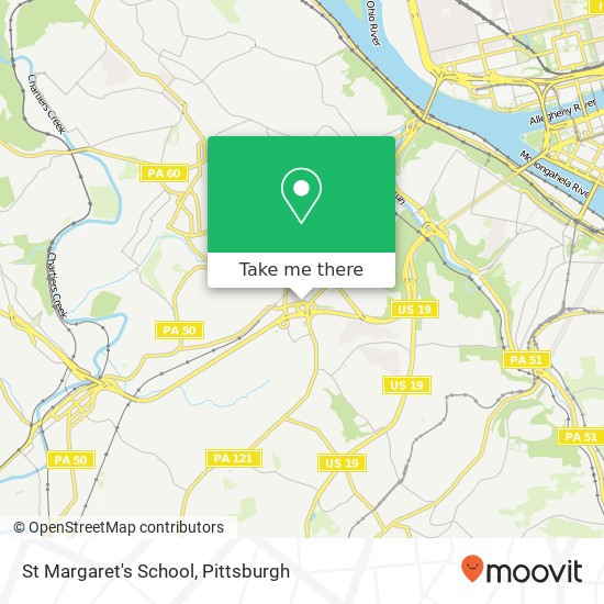 St Margaret's School map