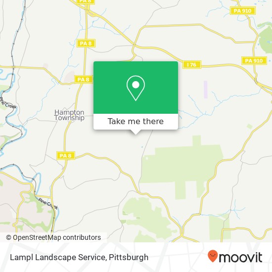 Lampl Landscape Service map