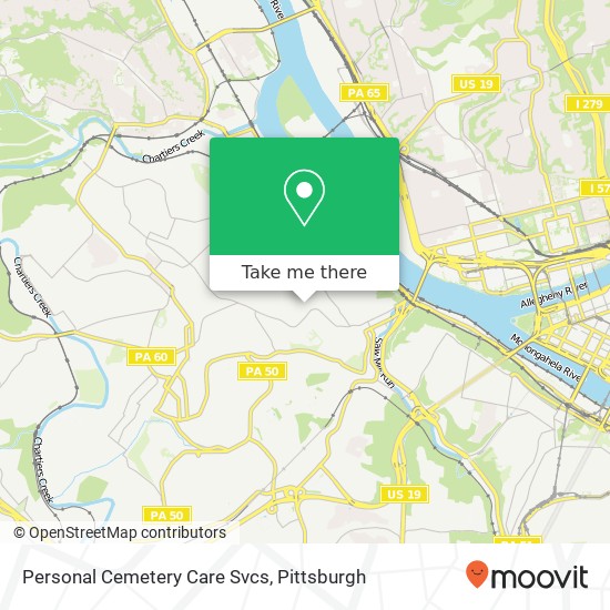 Personal Cemetery Care Svcs map